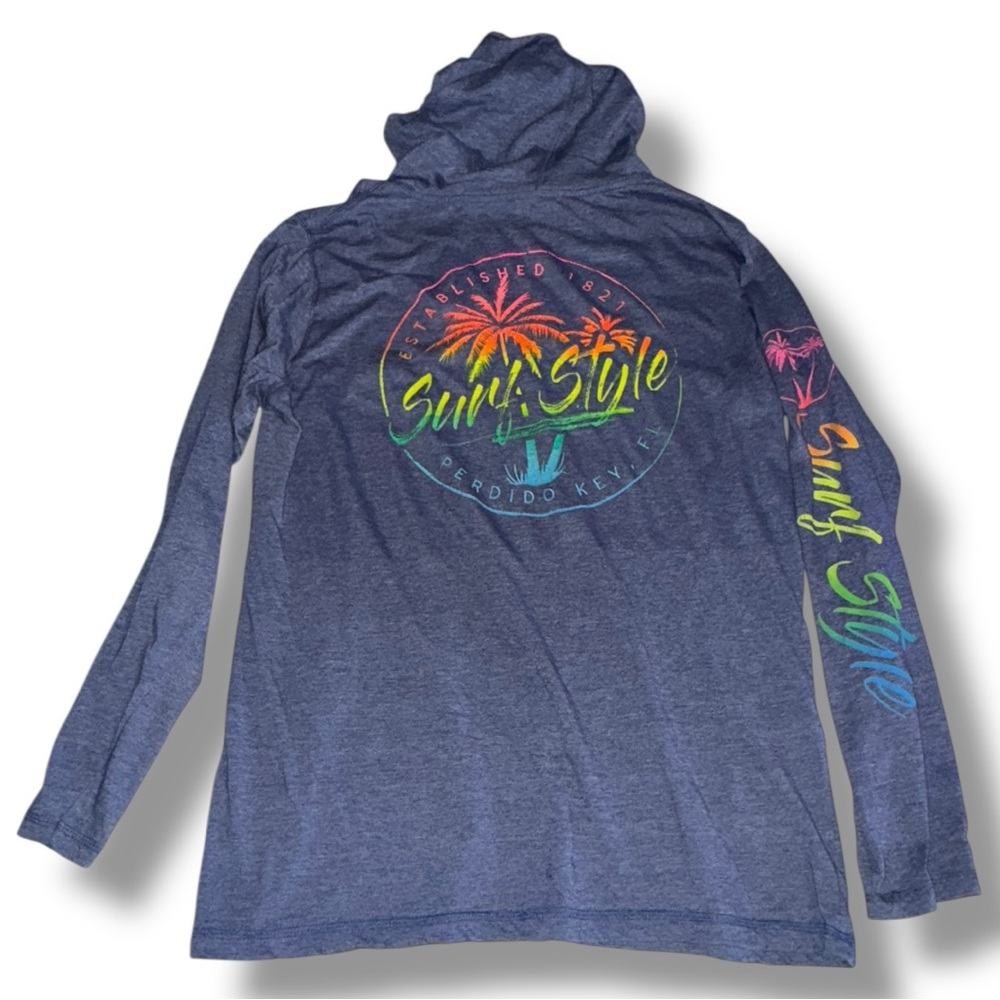 Surf Style Perdido Key Hoodie XL - Lightweight Graphic Beach Tee 🌴 - Picture 8 of 16